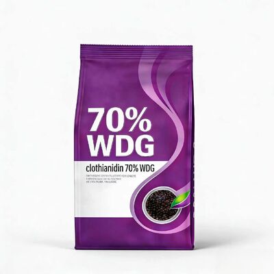 Клотианидин высшего качества 75% WDG широко используется на полевых культурах для борьбы с различными сосущимися вредителями.