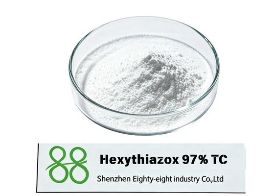 Промежуточный пестицид Hexythiazox 97% TC, основное сырье для производства составов EC, WP, SC для цитрусовых, яблок, хлопка и тепличных овощей, стабильные химические свойства, большие запасы.
