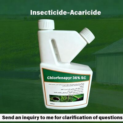 High purity Chlorfenapyr 360g/L SC (CAS: 122453-73-0), broad-spectrum insecticide and miticide with contact & stomach action. Blocks mitochondrial energy production, controls resistant mites, thrips