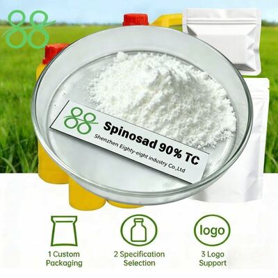 Spinosad 90% TC CAS 168316-95-8 Ферментационный биопестицид Сырье, контактное и желудочное действие против трипсов, гусениц и листья, для органического инсектицида SC WDG EC Формуляция из Китая